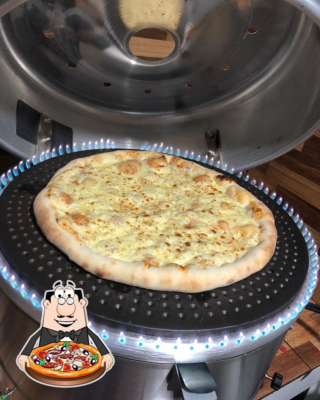 Forno artesanal de pizza